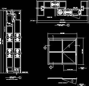 Ventana Aluminio Doble Hoja En Autocad Librer A Cad