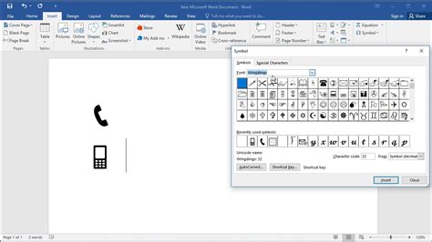 How To Type Telephone Receiver Symbol In Word How To Insert Telephone