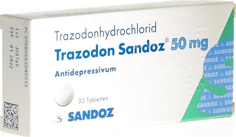 Trazodon Sandoz Tabletten Mg St Ck In Der Adler Apotheke