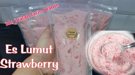 Es Lumut Strawberry Minuman Kekinian Laris Manis Youtube