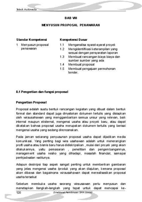 Contoh Proposal Tender Proyek Pulp