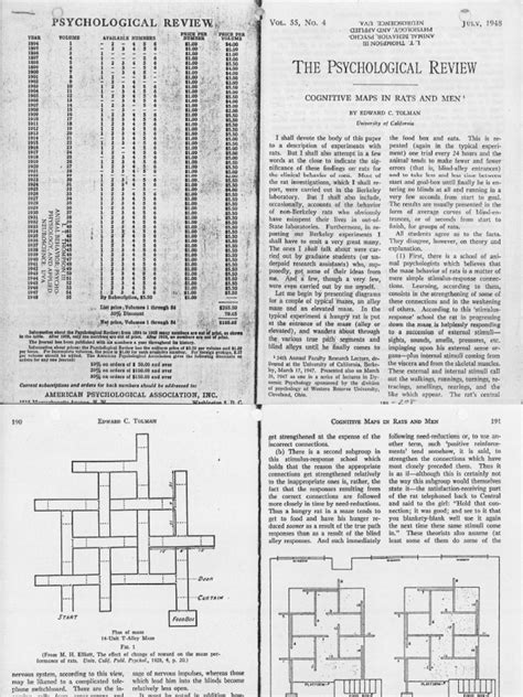 0. Tolman, E. C. (1948). Cognitive Maps in Rats and Men. Psychological ...