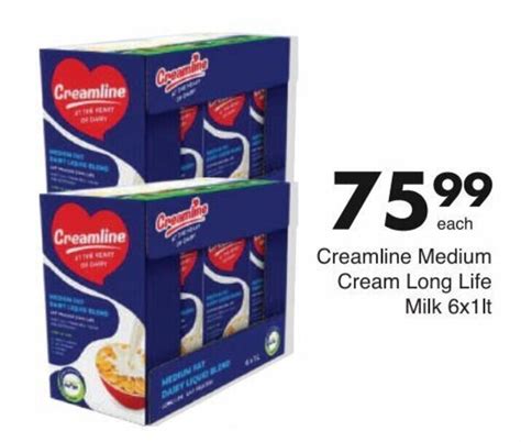 Creamline Medium Cream Long Life Milk X Lt Offer At Save