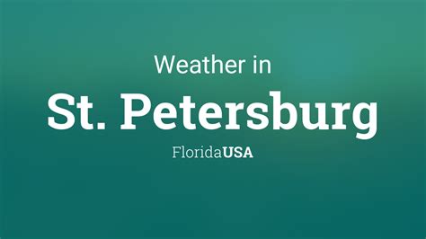 Weather for St. Petersburg, Florida, USA