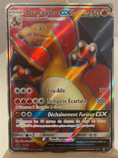 CARTE POKÉMON DRACAUFEU GX SM60 Promo Soleil et Lune FR OCCASION EUR 7