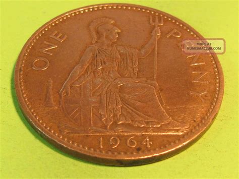 British One Penny Large Copper 1964 Coin Combine And Save