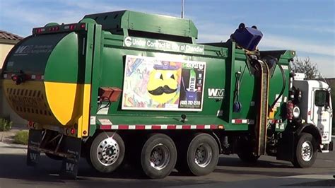 Waste Management Cng Pete Mcneilus Zr Garbage Truck Youtube