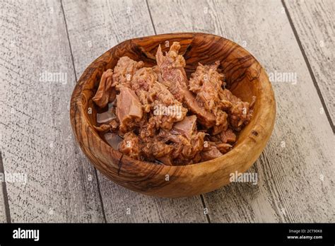 Canned tuna fish fillet for salad Stock Photo - Alamy