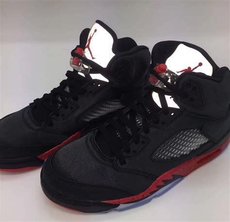 Air Jordan 5 Satin Bred Black University Red Release Date Sneaker Bar