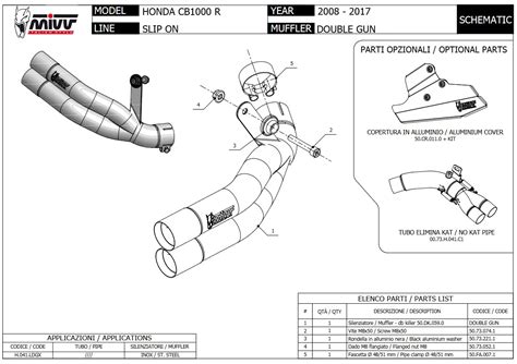 Mivv Double Gun Full Titanium Slip On Einddemper Met E Keur Honda Cb