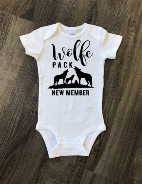 Wolf Pack Wolfpack New Member Newborn Clothing Baby - Etsy