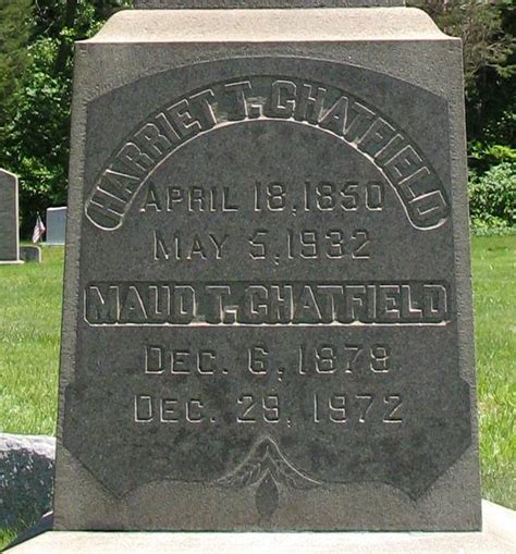 Harriet Mary” Tomlinson Chatfield 1850 1932 Mémorial Find A Grave