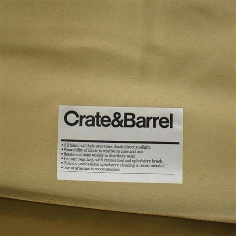 Crate Barrel Roll Arm Club Chair With Ottoman 80 Off Kaiyo