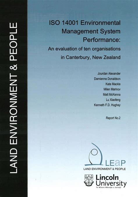 Pdf Iso Environmental Management System Performance An