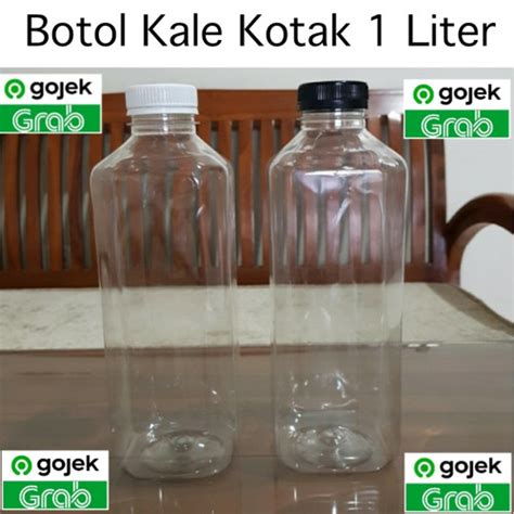 Jual Botol Kotak 1 Liter Botol Plastik Kale Minuman 1 L Botol Kemasan