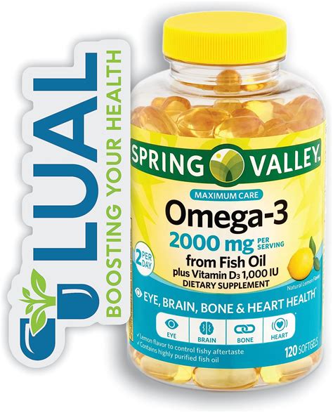 Amazon Spring Valley Omega From Fish Oil Mg Eye Brain