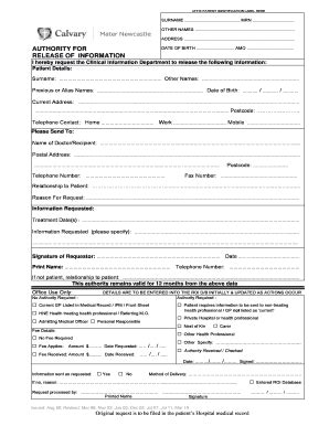 Fillable Online AFFIX PATIENT IDENTIFICATION LABEL HERE Fax Email Print