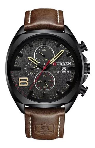 Relógio Curren Masculino Calendário Luxo Quartz 8324 MercadoLivre