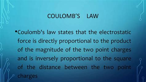 COULOMBS LAW PPT