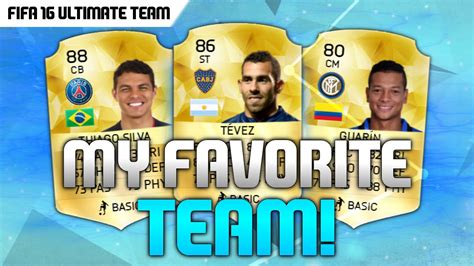 FIFA 16 OVERPOWERED 50K SQUAD BUILDER MY FAVORITE TEAM YouTube