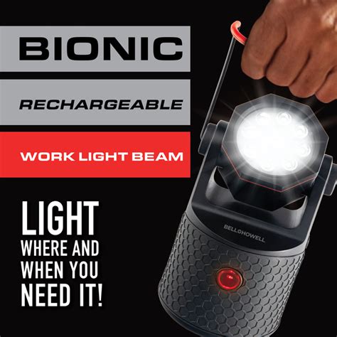 Bell Howell Bionic Rechargeable Work Light Beam With Stand Reviews