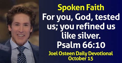 Joel Osteen Daily Devotional October Spoken Faith