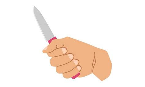 Hand Holding a Knife Graphic by barnawi26 · Creative Fabrica