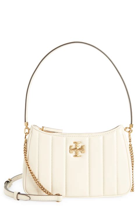 Tory Burch Kira Mini Quilted Leather Satchel In Natural Lyst