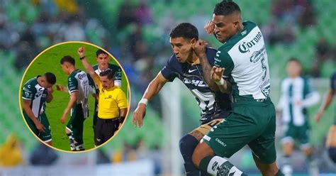 Anderson Santamaría Fue Expulsado En Empate De Santos Laguna Y Suma