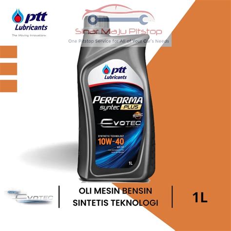 Jual Oli Mesin Mobil Jepang Eropa PTT EVOTEC SYNTEC PLUS SYNTHETIC