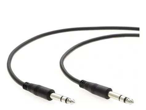 Cable De Audio Estereo Trs 1 4 Macho A Macho Negro 7 MercadoLibre