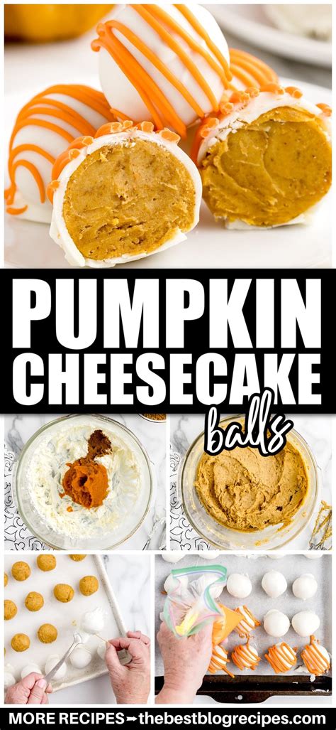 No Bake Pumpkin Cheesecake Balls Desserts