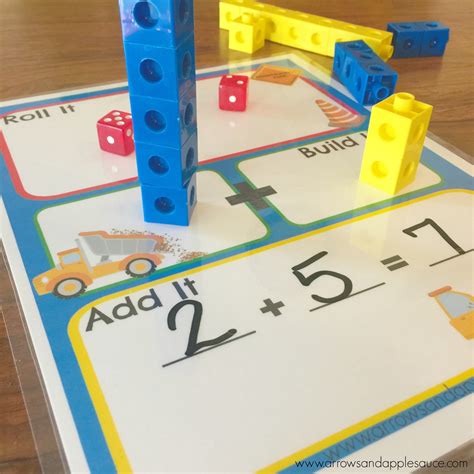 Addition Math Printable Dice Game – Arrows And Applesauce