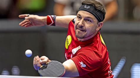 Tischtennis Bundesliga Borussia Düsseldorf spielt mit Timo Boll in