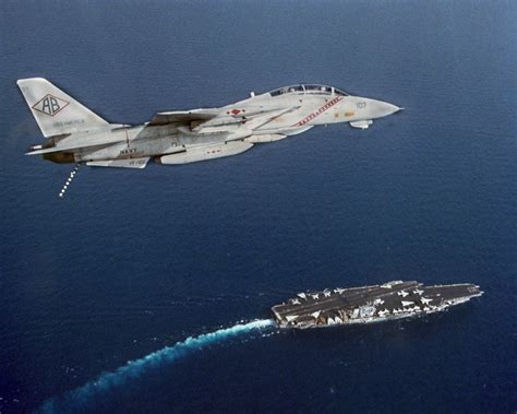 Air To Air Right Side View Of An F A Tomcat Aircraft From Fighter