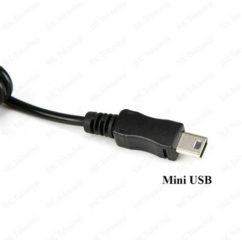 Bk Teknoloji Spiral Micro Usb Erkek To Mini Usb Erkek Kablo Fiyat