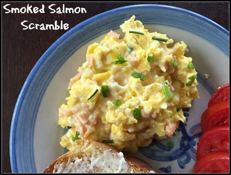 Smoked Salmon Scramble Aka Scrambled Eggs With Lox And Cream Cheese