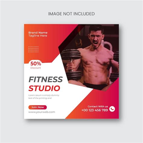 Premium Vector Fitness Gym Social Media Post Design Premium Vector