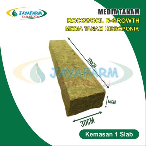 Jual Media Tanam Rockwool Hidroponik Chemical R Growth Slab Shopee