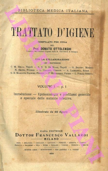 Trattato Di Igiene Volume I Parte I Introduzione Epidemiologia E