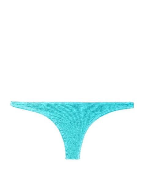 Bondeye Synthetic Bound Seersucker Bikini Bottoms In Blue Lyst