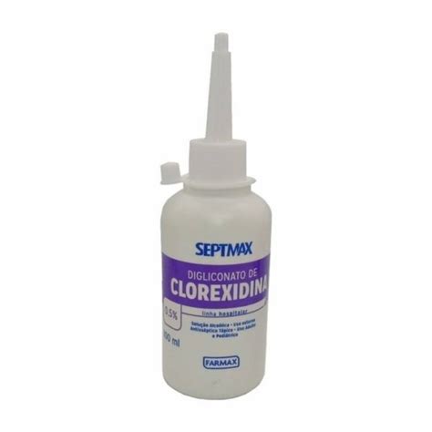 DIGLICONATO DE CLOREXIDINA 0 5 SOLUÇÃO 100ML FARMAX Cirúrgica Solução