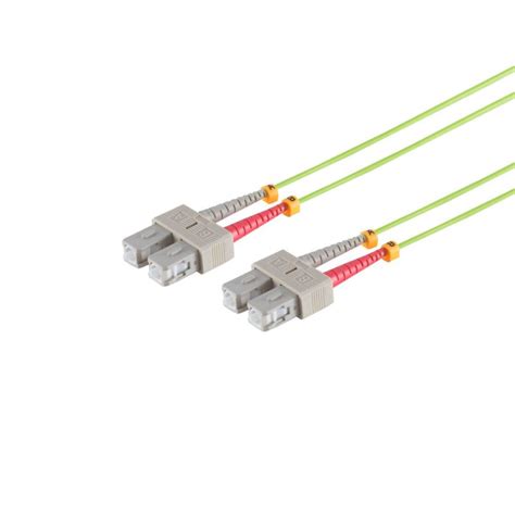 Sc Sc Multimode Duplex Fiber Optic Patch Cord Om Lime Green M