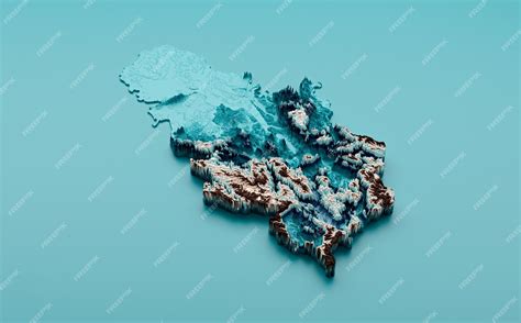 Mapa Topográfico De Serbia Hipsométrico Serbia Tinte De Elevación