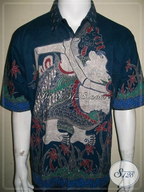 Batik Semar Batik Tulis Pria Motif Wayang Semar Lengan Pendek Ld929t Xl