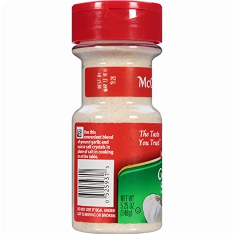 McCormick Garlic Salt 5 25 Oz Pack Of 14 14 Pack Kroger