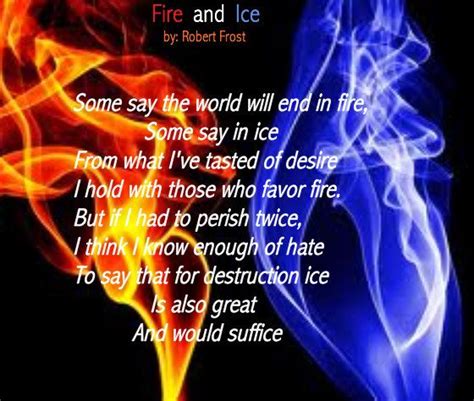 Theme Of The Poem Fire And Ice