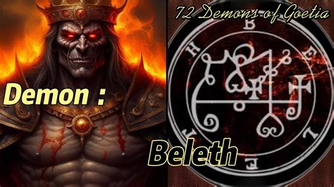 72 Demons Of Goetia The Demon Beleth The Thirteenth Of 72 Demons