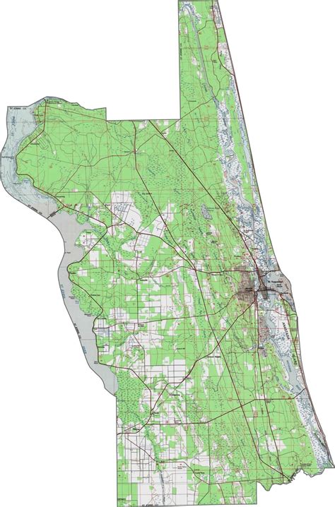 St. Johns County Map, Florida - US County Maps