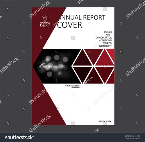 Annual Business Report Cover Template Booklet Stock Vector Royalty Free 541814524 Shutterstock